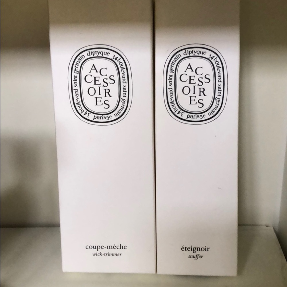 Brand new Diptyque wick trimmer and snuffer set